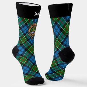 Clan Kirkpatrick Crest over Tartan Socks