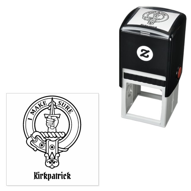 Clan Kirkpatrick Crest Self-inking Stamp (In Situ)