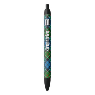Clan Kirkpatrick Tartan Black Ink Pen