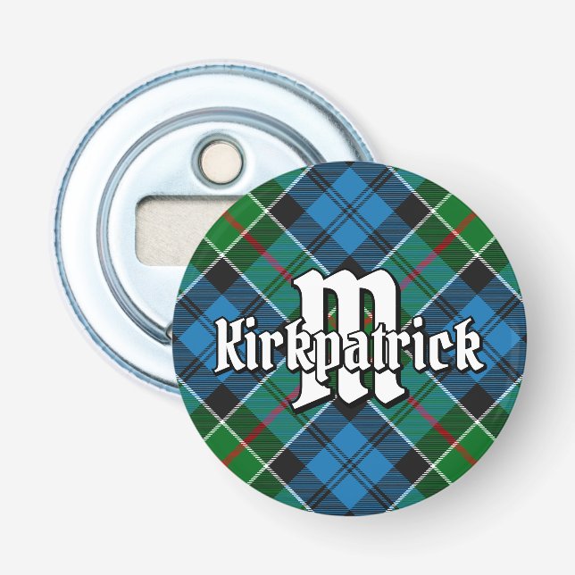 Clan Kirkpatrick Tartan Bottle Opener (Front)