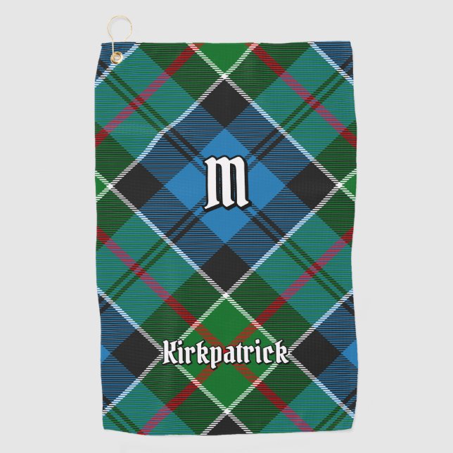 Clan Kirkpatrick Tartan Golf Towel (Front)