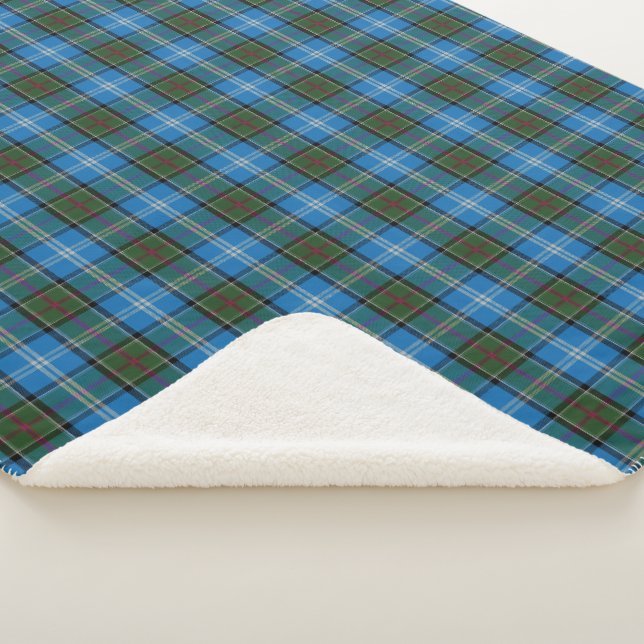 Clan Kirkpatrick Tartan Sherpa Blanket (3/4)