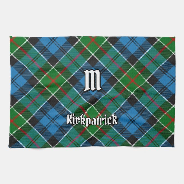 Clan Kirkpatrick Tartan Tea Towel (Horizontal)