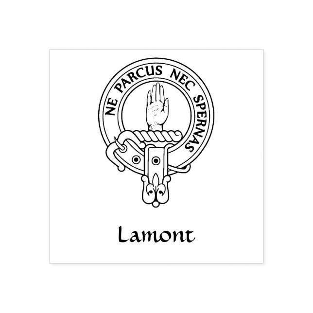 Clan Lamont Crest Rubber Stamp (Imprint)