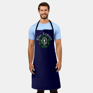Clan Lamont Crest & Tartan Customizable Apron