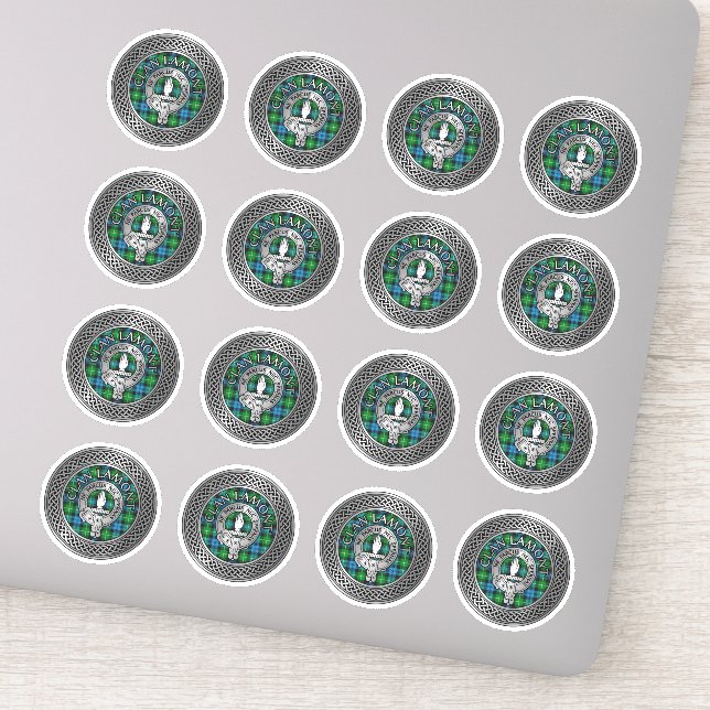 Clan Lamont Crest & Tartan Knot (Detail)