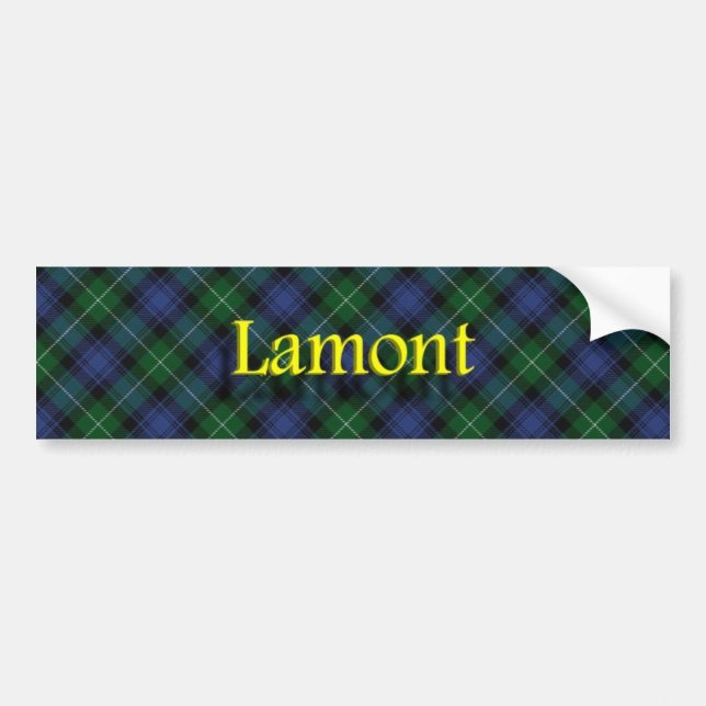 Clan Lamont Scottish Bumper Sticker (Front)