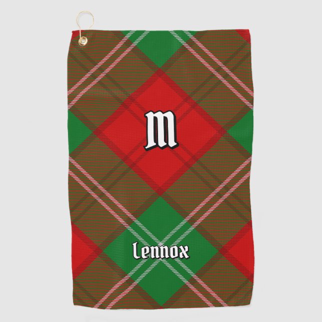 Clan Lennox Tartan Golf Towel (Front)