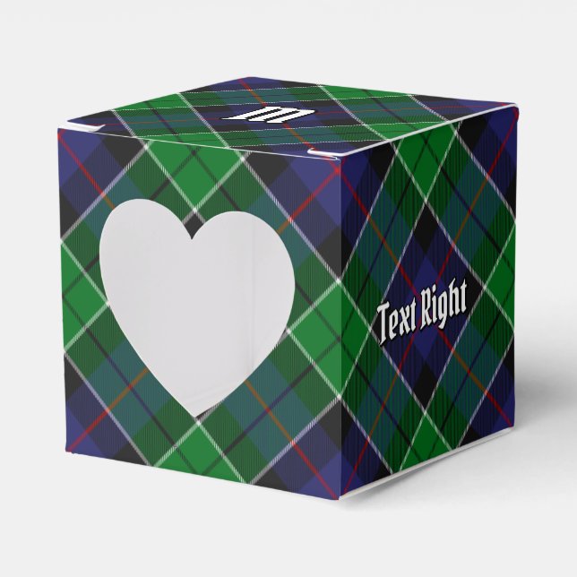 Clan Leslie Hunting Tartan Favour Box (Front Side)