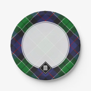 Clan Leslie Hunting Tartan Paper Plate