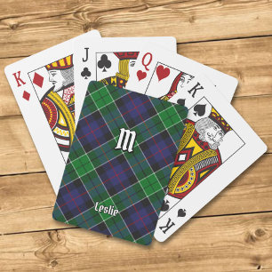 Clan Leslie Hunting Tartan Playing Cards