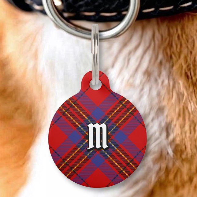 Clan Leslie Red Tartan Pet Tag (Creator Uploaded)