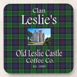 Clan Leslie's Old Leslie Castle Coffee Co. Coaster
