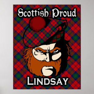 Clan Lindsay Scottish Tartan Poster