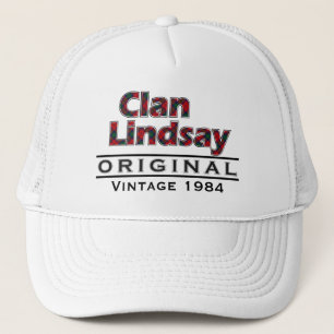 Clan Lindsay Vintage Customise Your Birthyear Trucker Hat