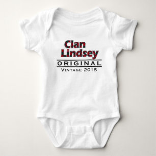 Clan Lindsey Vintage Customise Your Birthyear Baby Bodysuit