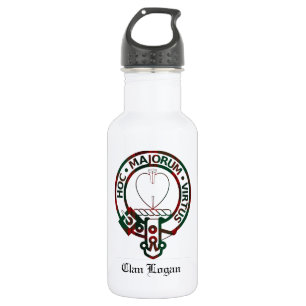 Clan Logan Crest Badge 532 Ml Water Bottle