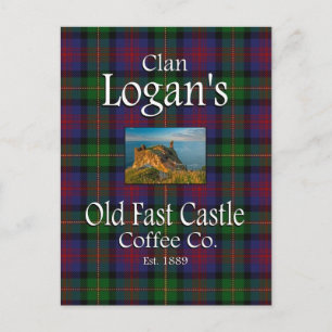 Clan Logan's Old Fast Castle Coffee Co. Postcard