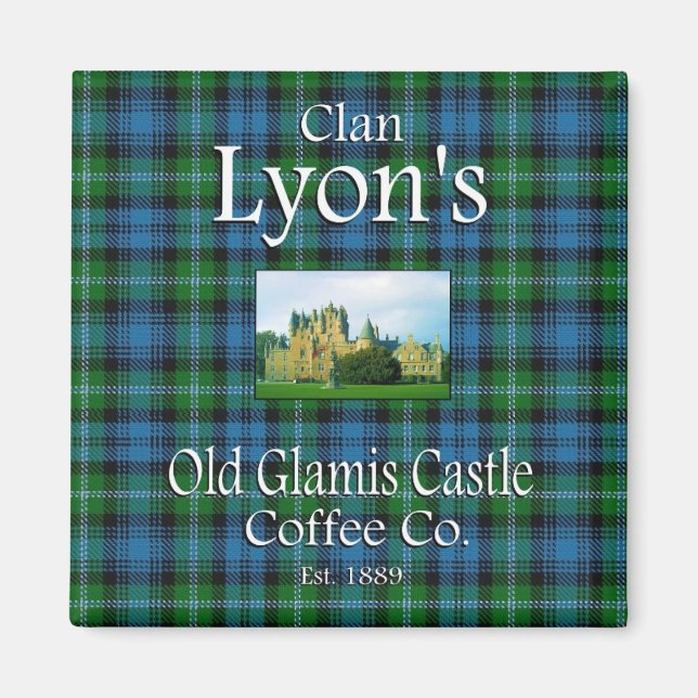 Clan Lyon's Old Glamis Castle Coffee Co. Magnet (Front)