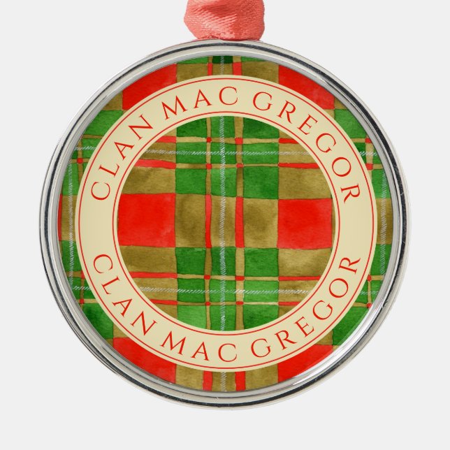 CLAN MAC GREGOR Premium Round Ornament (Front)