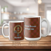 Clan MacAlister Crest over Tartan