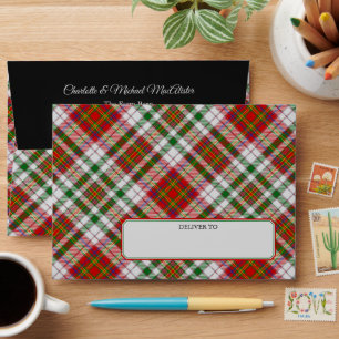 Clan MacAlister Dress Tartan Envelope