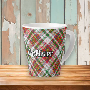 Clan MacAlister Dress Tartan Latte Mug