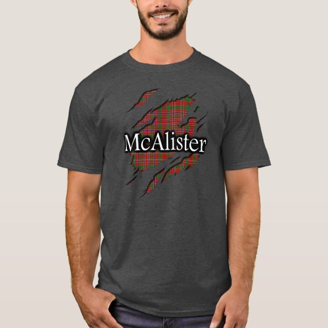 Clan MacAlister McAlister Tartan Spirit Shirt (Front)