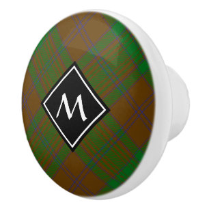 Clan MacAlister of Glenbarr Hunting Tartan Ceramic Knob