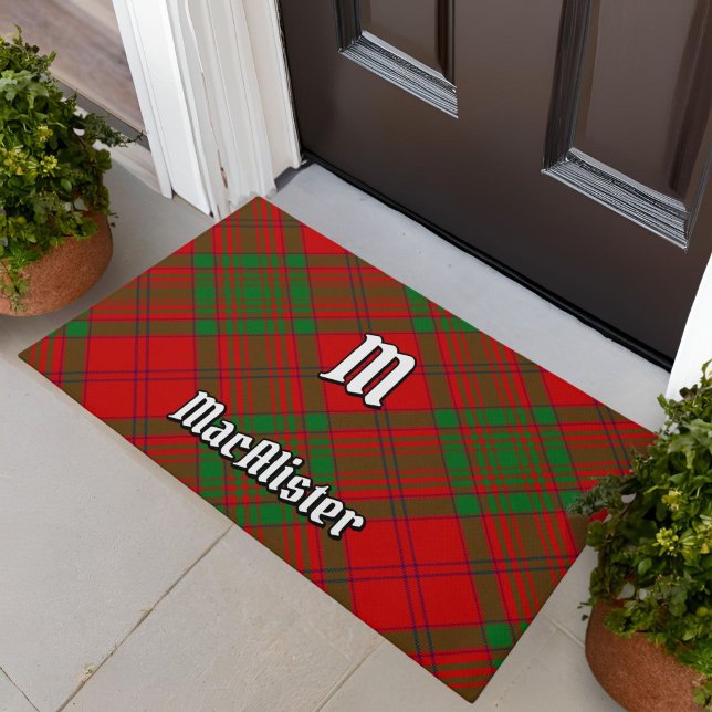 Clan MacAlister of Glenbarr Tartan Doormat (Creator Uploaded)