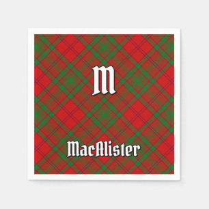 Clan MacAlister of Glenbarr Tartan Napkin