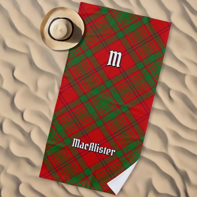 Clan MacAlister Tartan Beach Towel (Creator Uploaded)
