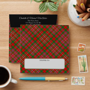 Clan MacAlister Tartan Envelope