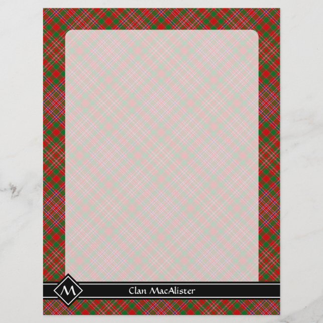 Clan MacAlister Tartan Flyer (Front)
