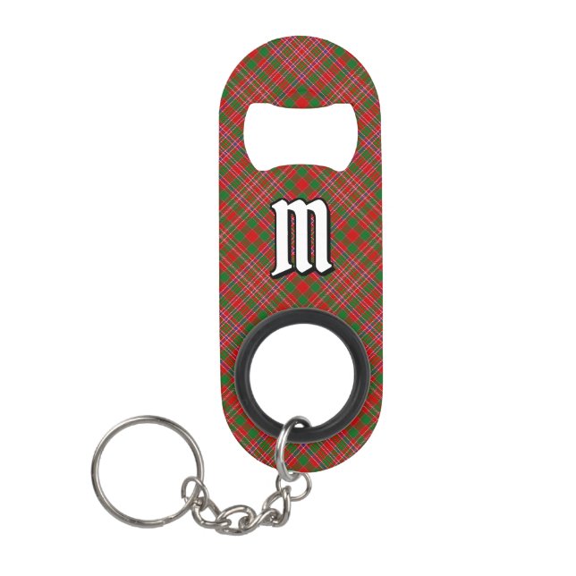 Clan MacAlister Tartan Keychain Bottle Opener (Front)