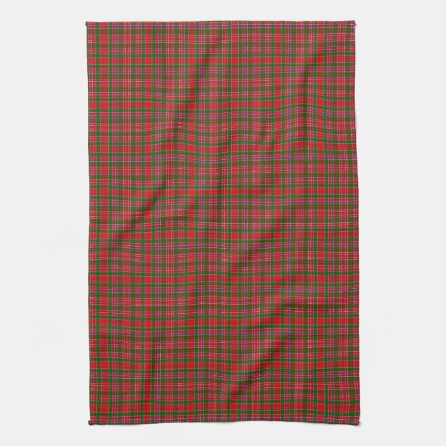 Clan MacAlister Tartan Tea Towel (Vertical)