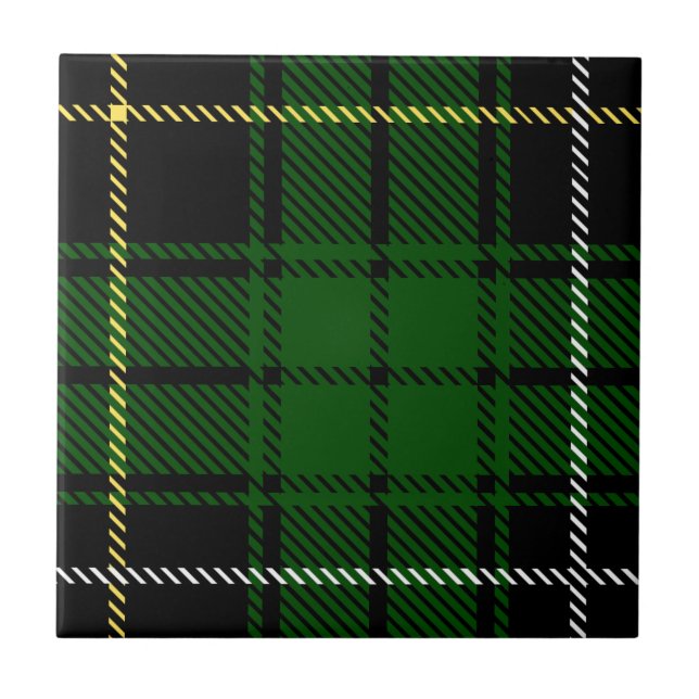 Clan MacAlpine Tartan Tile (Front)