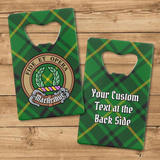 Clan MacArthur Crest over Tartan (Creator Uploaded)