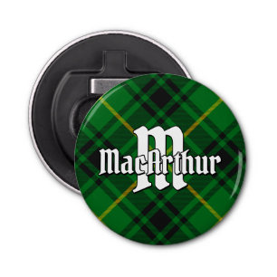 Clan MacArthur Tartan Bottle Opener