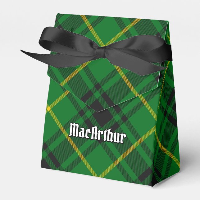 Clan MacArthur Tartan Favour Box (Front Side)