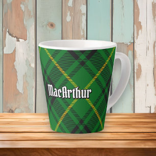 Clan MacArthur Tartan Latte Mug