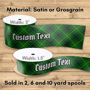 Clan MacArthur Tartan Satin Ribbon