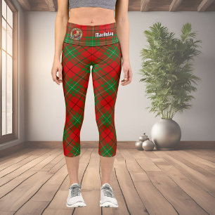 Clan MacAulay Tartan Capri Leggings