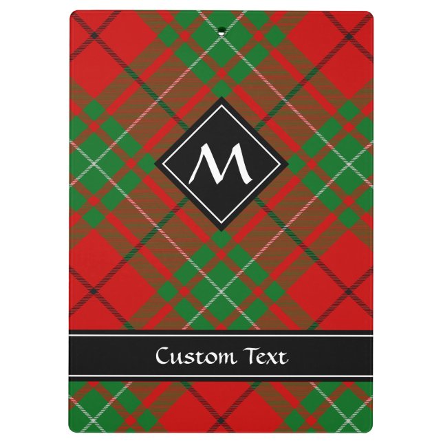 Clan MacAulay Tartan Clipboard (Back)