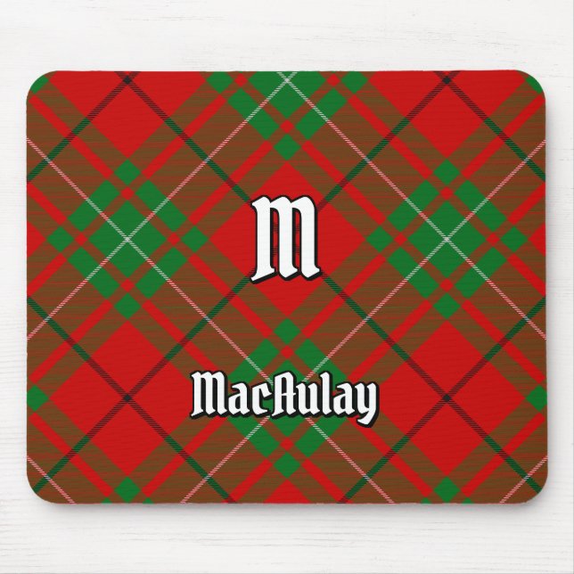 Clan MacAulay Tartan Mouse Pad (Front)