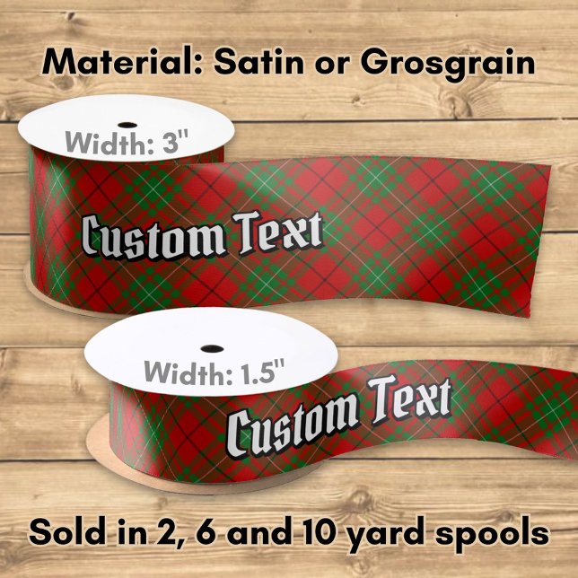 Clan MacAulay Tartan Satin Ribbon (Creator Uploaded)