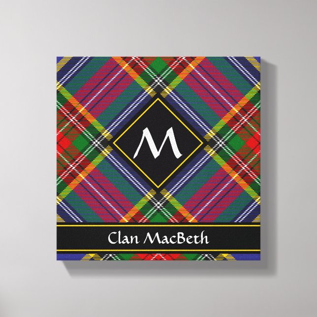 Clan MacBeth Tartan Canvas Print (Front)