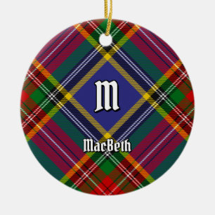 Clan MacBeth Tartan Ceramic Ornament