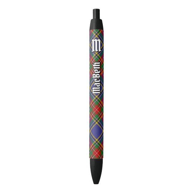 Clan MacBeth Tartan Ink Pen (Front Vertical)