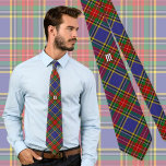 Clan MacBeth Tartan Neck Tie<br><div class="desc">Clan MacBeth traditional tartan sample swatch with modern colors. Custom monogram.</div>